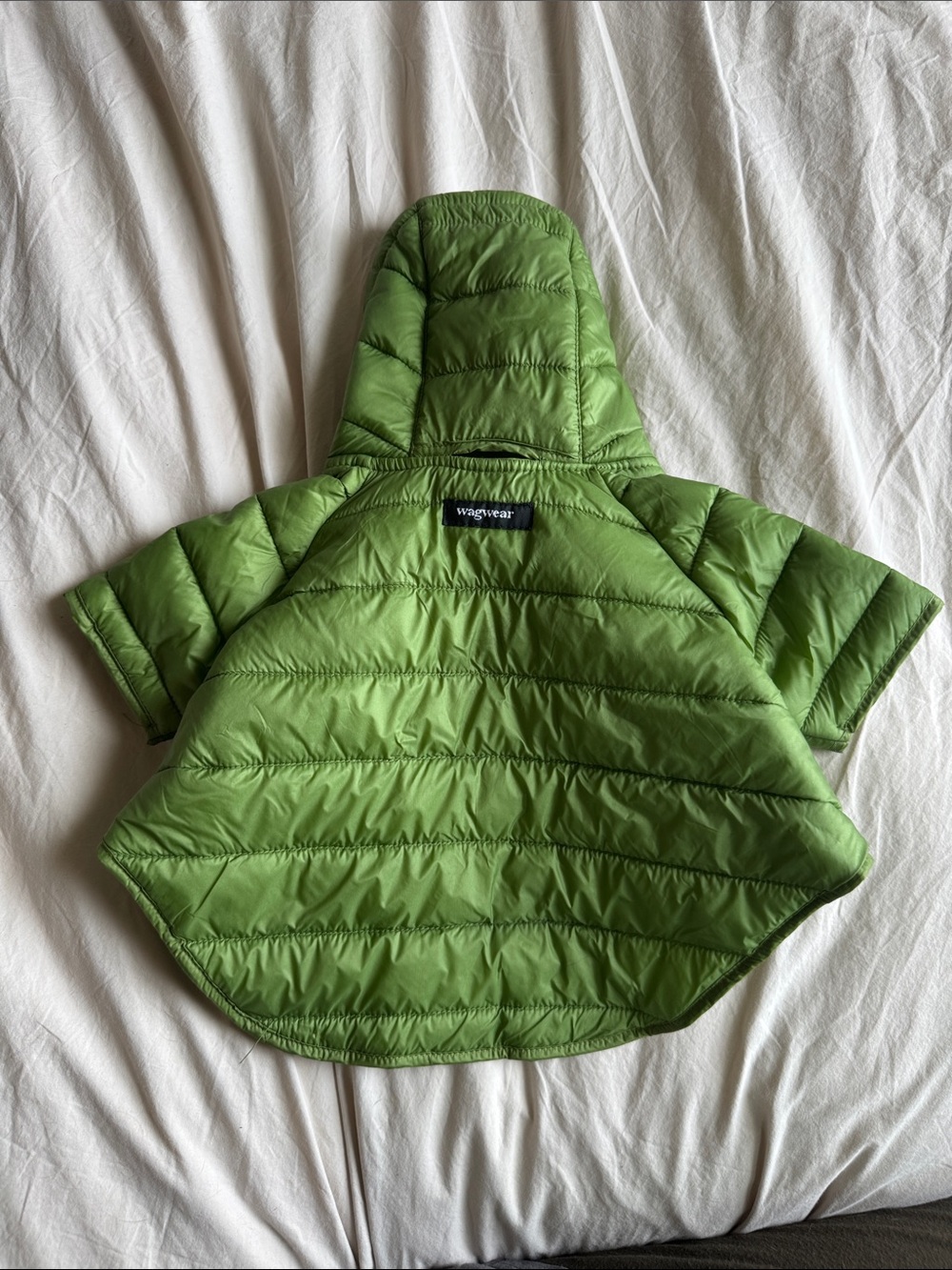 Wagwear Green Quilted Hooded Dog Jacket